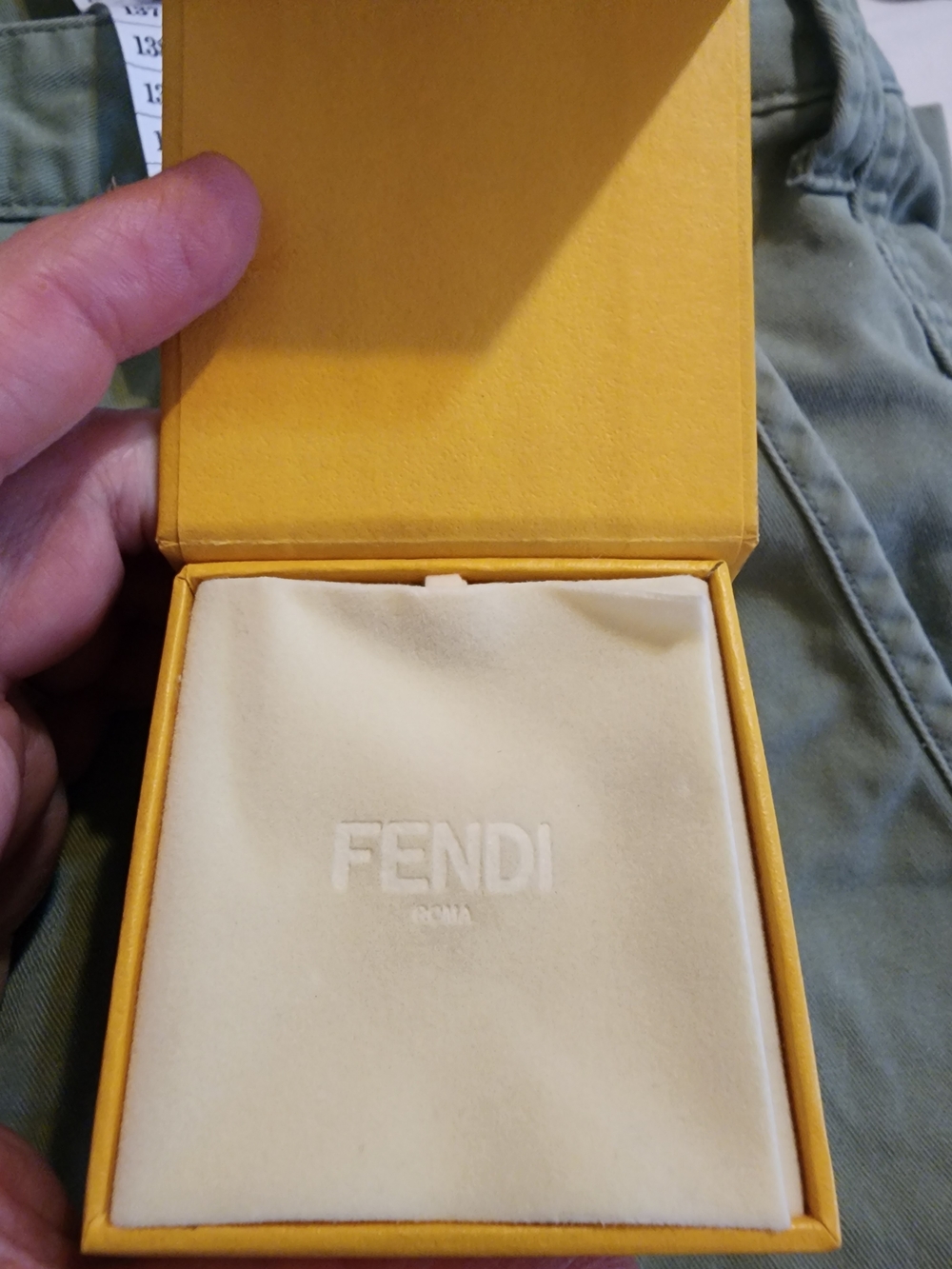 Authentic Fendi Crystal Multi Band Ring Gold Tone Size 6–6.5 Wide Statement - Picture 5 of 8